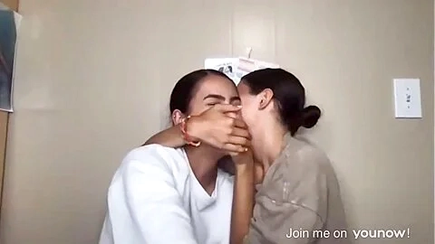 Lesbian Couple Handgag Comp