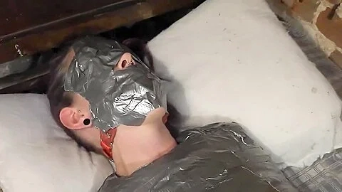Mumification And Blindfold With Duct Tape