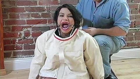 Wide Spider Gag With Straitjacket